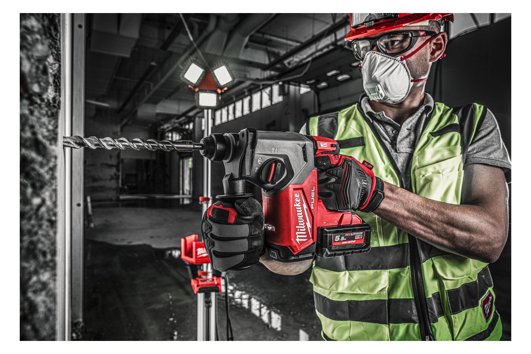 MILWAUKEE Akku-Bohrhammer, SDS-plus