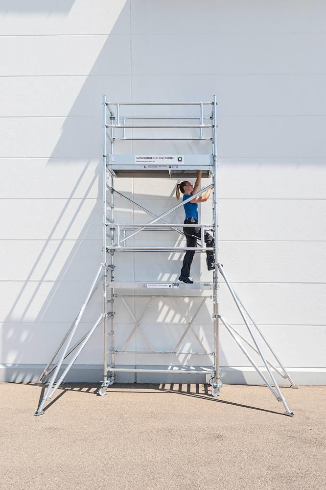 Alu-Klappgerüst Plattform B1800xT750 mm Plattformhöhe 1,80 m Arbeitshöhe bis 3,80 m