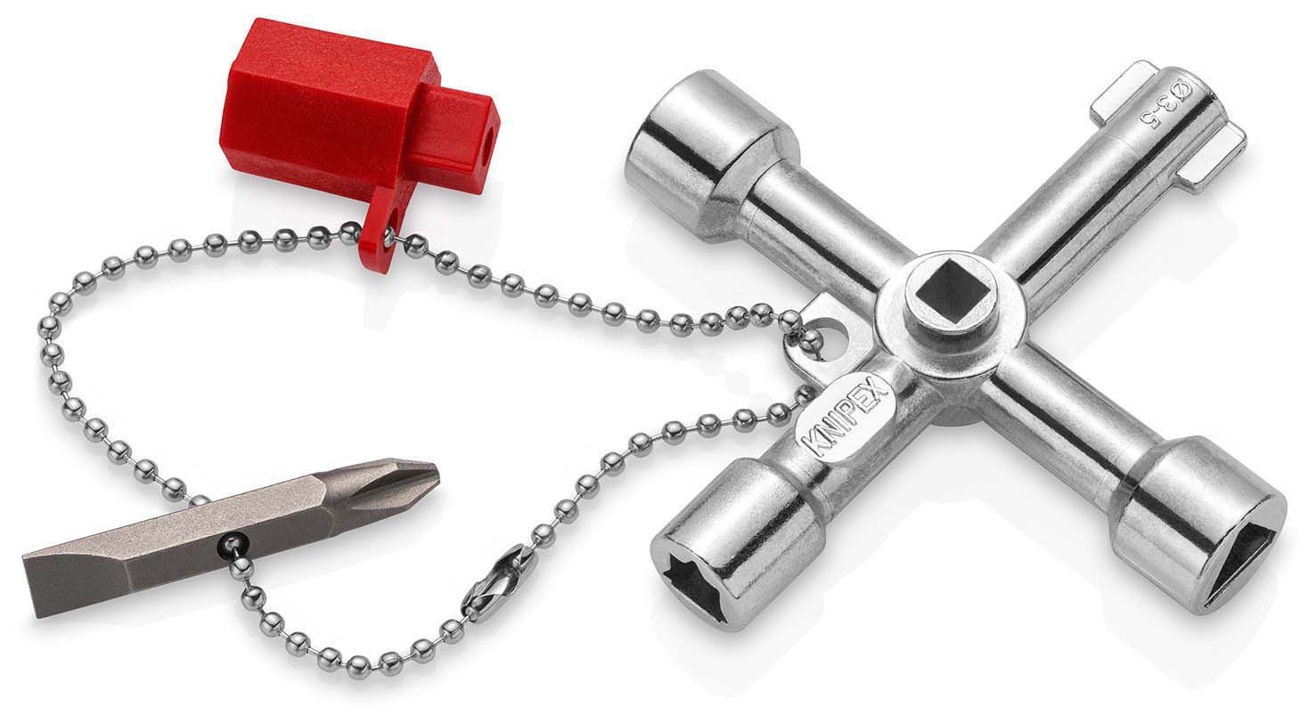 KNIPEX Schaltschrankschlüssel der Standard Schaltschrankschlüssel