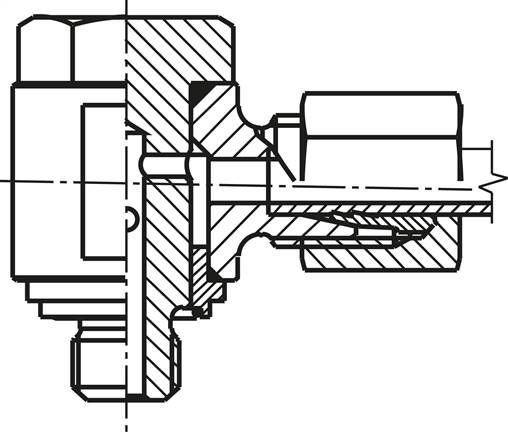Winkel-Schott-Verschraubung 6x4mm, PA