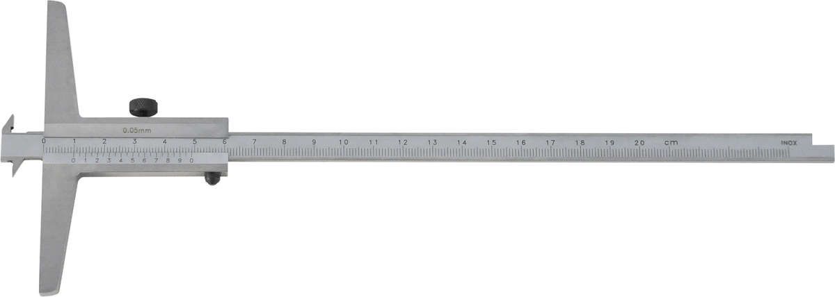 Doppelhaken-Tiefenmess- Schieber mit doppelten Messflächen 200 mm FORTIS