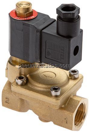 Entlastventil (NO) G 1/2" für Kolbenkompressoren, 230 VAC