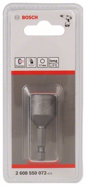 Bosch Steckschlüssel, 50x17mm, M 10, mit Magnet
