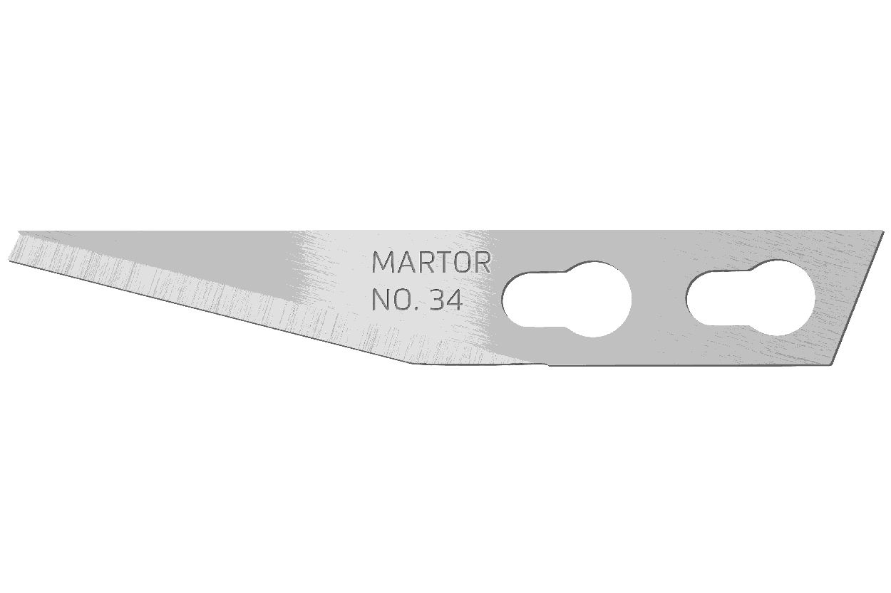 MARTOR Ersatzklinge GRAFIKKLINGE 34 Spezialschliff | 100 Stück