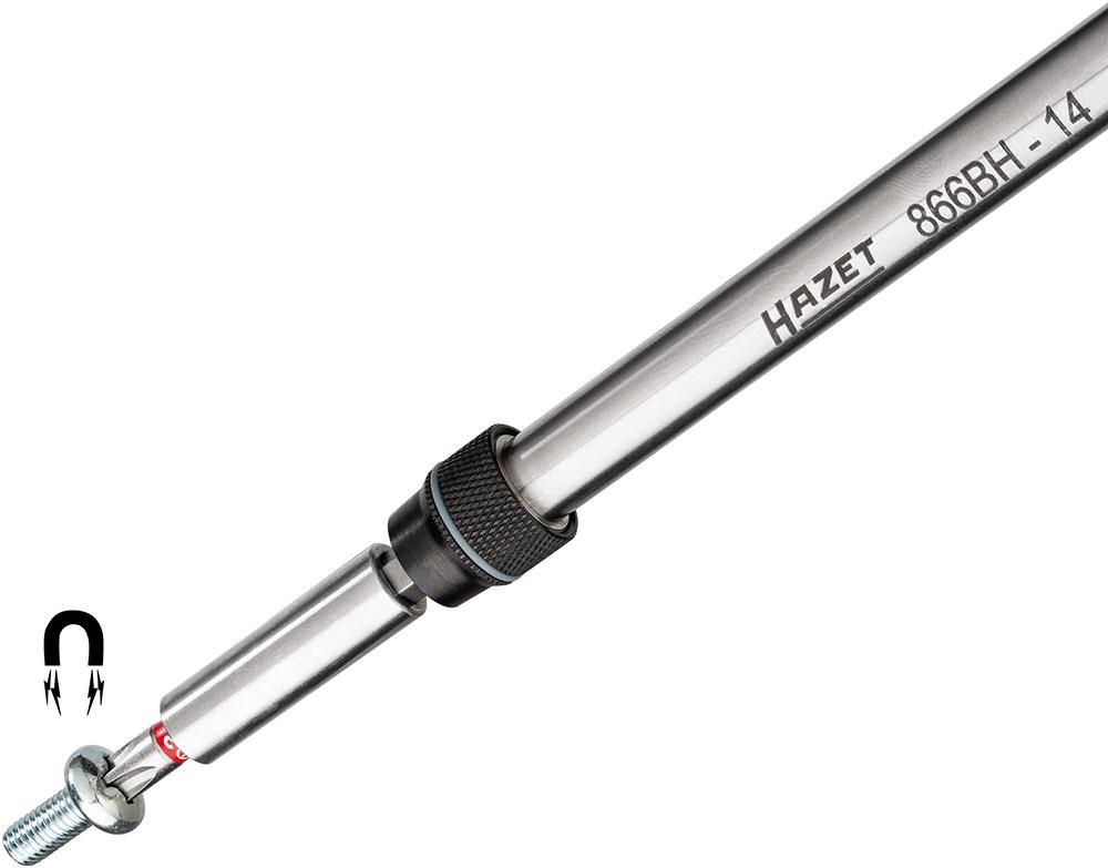 Bithalter 1/4" T-Griff mit Teleskopverlängerung Hazet
