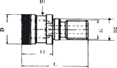 Anzugsbolzen Ott SK40-M16 m.Gew