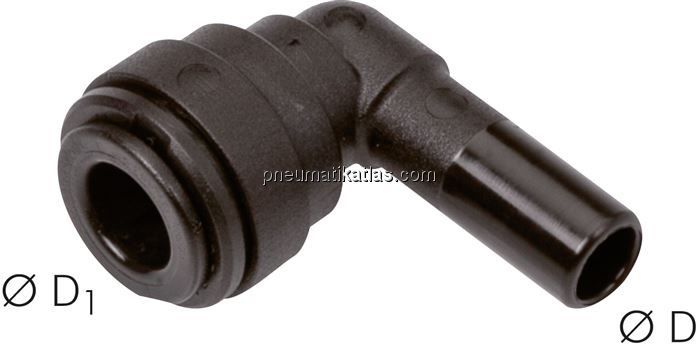 Winkel-Steckanschluss 4mm Stecknippel, IQS-FDA