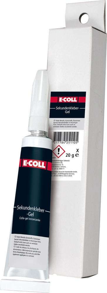 Sekundenkleber-Gel 20g Tube E-COLL