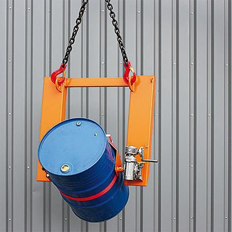 Fass- und Tonnenkipper Kurbel, Tragkraft 400kg 1 x Fass reinorange RAL 2004