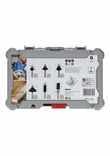 Bosch 6-teiliges Rand- und Kantenfräser-Set