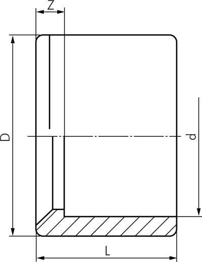 Klebe-Reduzierung, PVC-U, 16x20mm (i x a)
