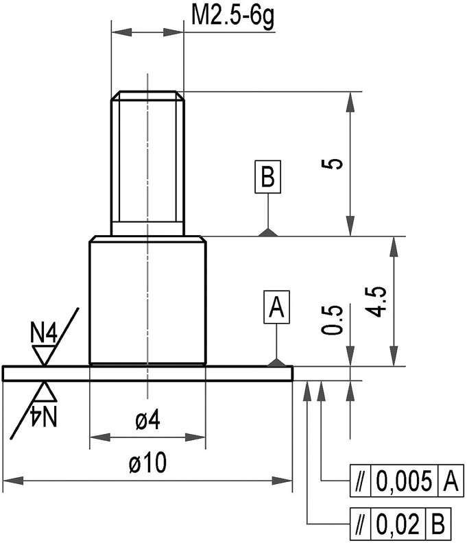 Messeinsatz Stahl Teller 10x0,5 mm KÄFER