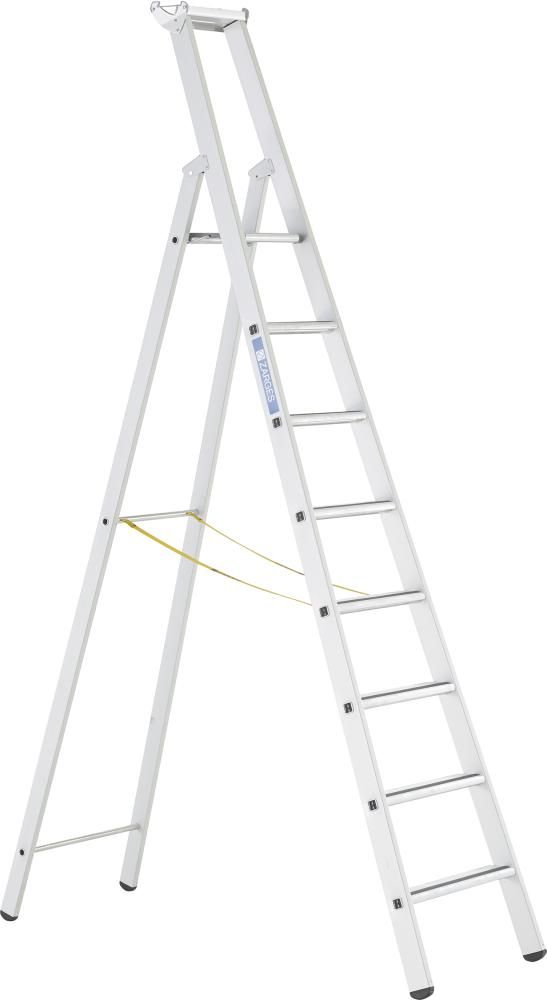 Stufenleiter Saferstep S 8 Stufen Plattformhöhe 2,12 m Arbeitshöhe 4,15 m ZARGES