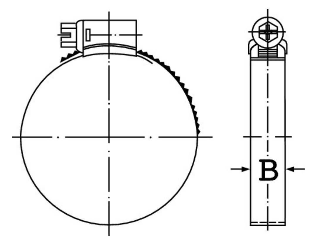 IDEAL Schlauchschellen, rostfreier Stahl