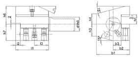 Werkzeughalter VDI axial rechts C3 30x20mm Überkopf FORTIS