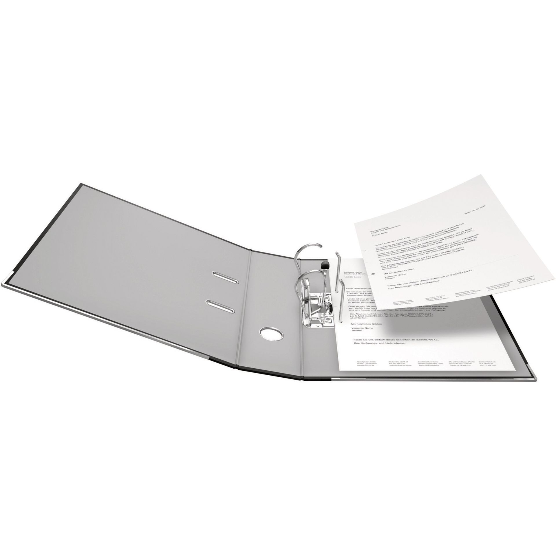 Ordner S80 DIN A4 80mm PP schwarz