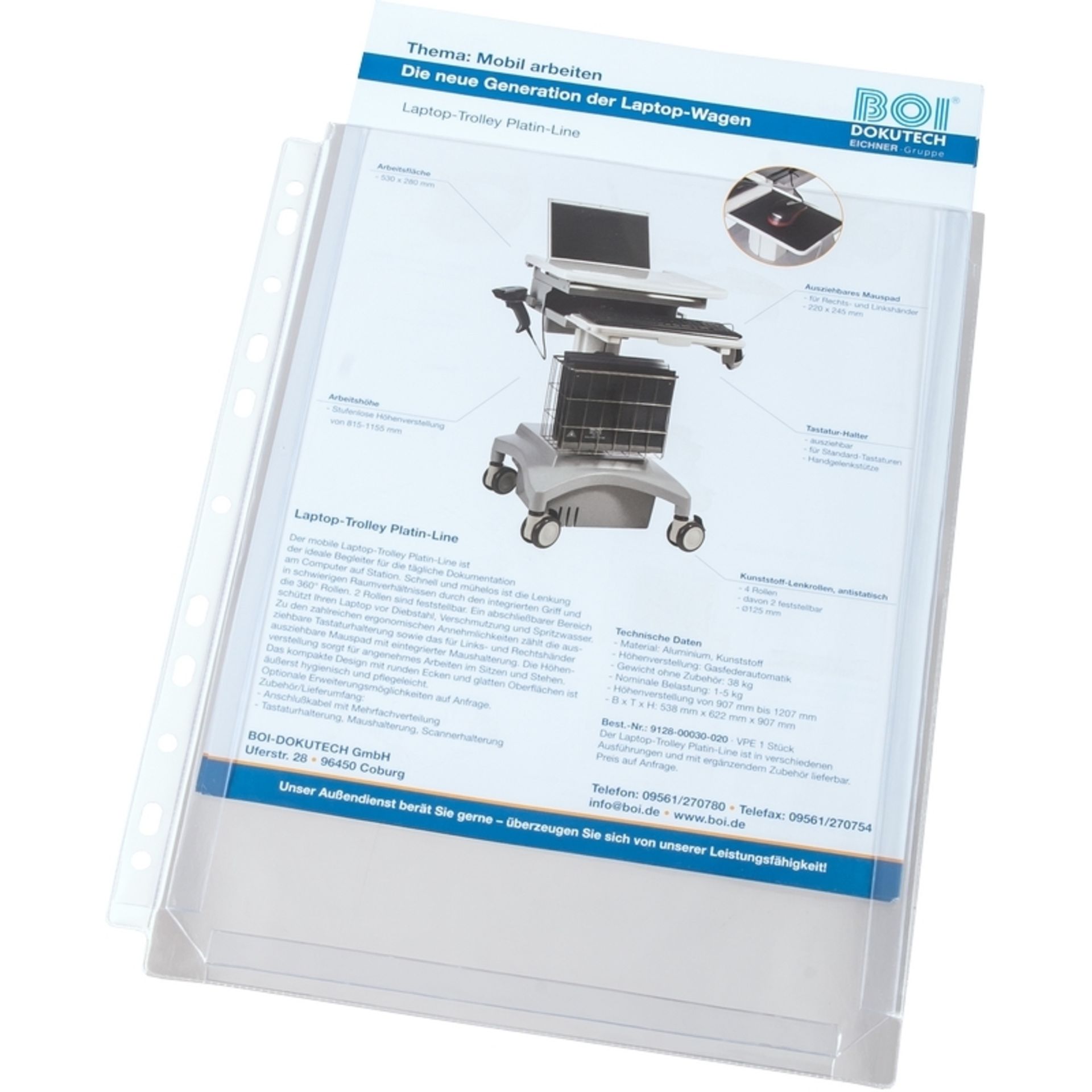 Dehnfaltentasche A4 180mic tr 10St