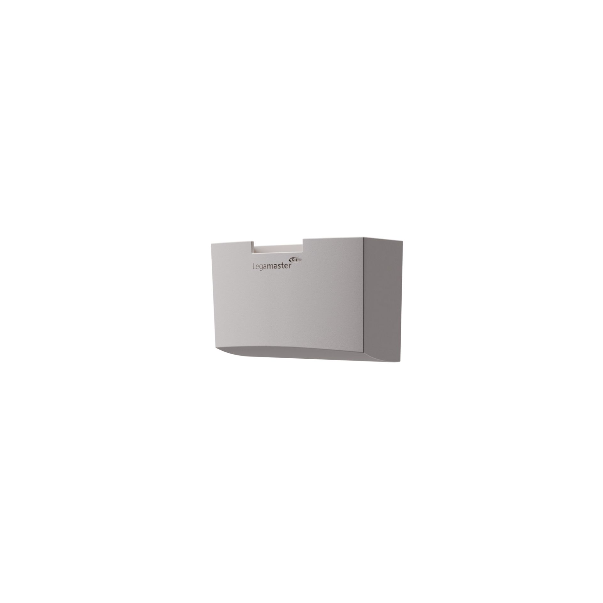 Glasboard-Zubehörhalter warm grey