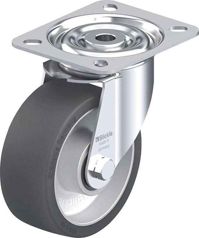 Lenkrolle Rad-D100mm Gummi LI-ALSI 100G