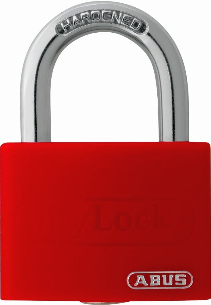 Aluminium-Hangschloss T65AL 40 rot