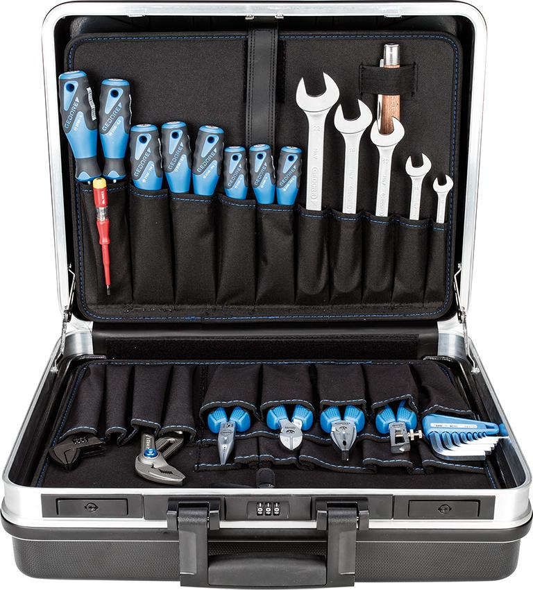 Werkzeugsortiment Basic Universal 74-teilig im ABS-Koffer Gedore
