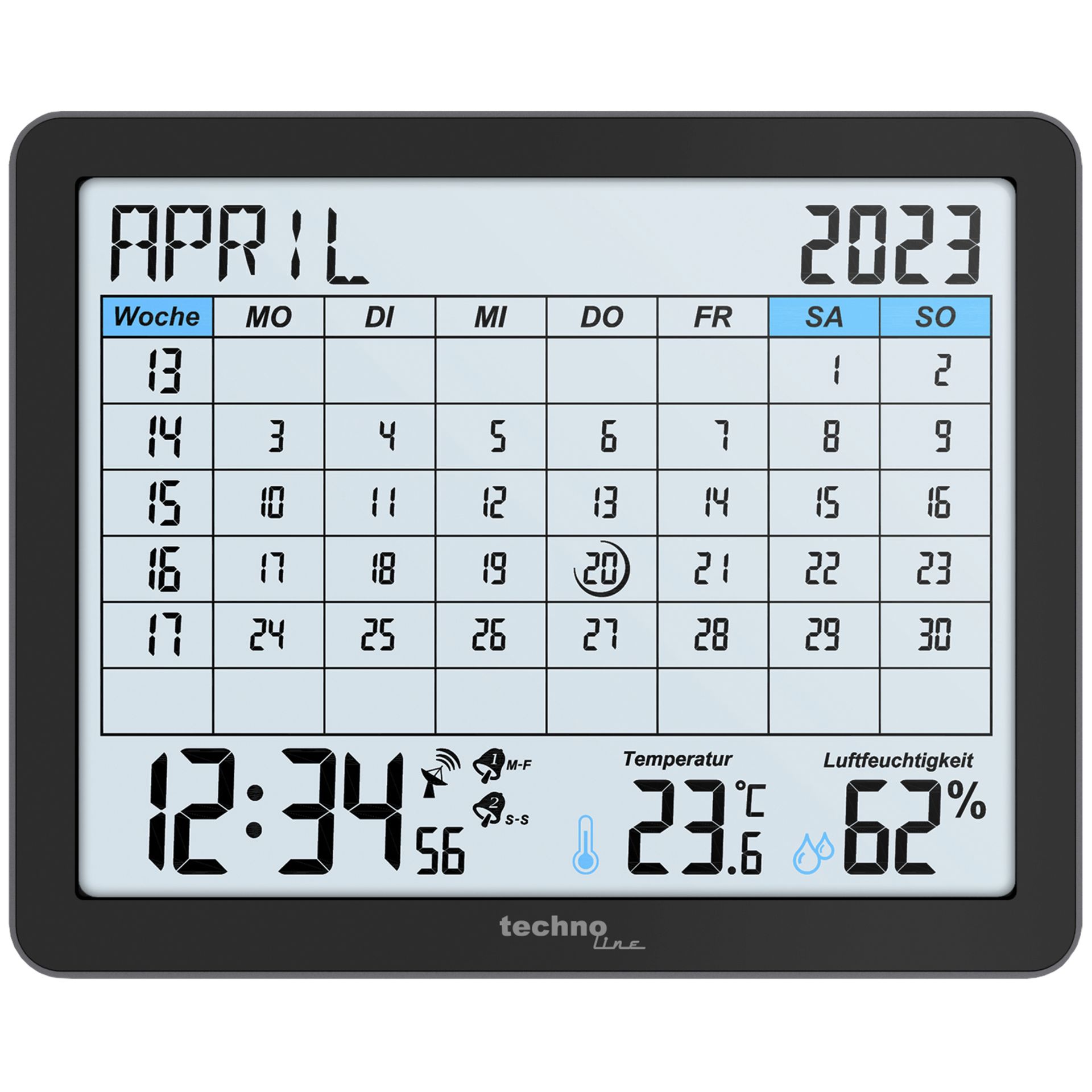 technoline Funk Kalender sw