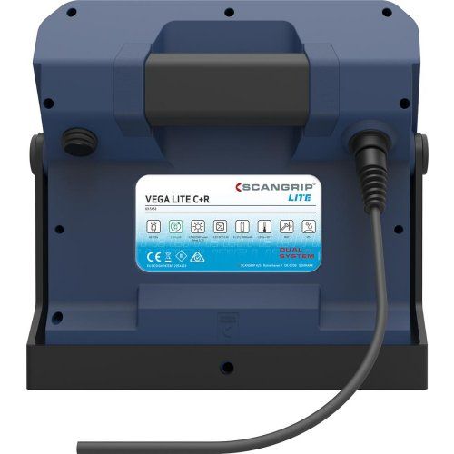 Baustrahler Dualsystem VegaLite 1500 C+R 750-2000Lumen SCANGRIP LITE