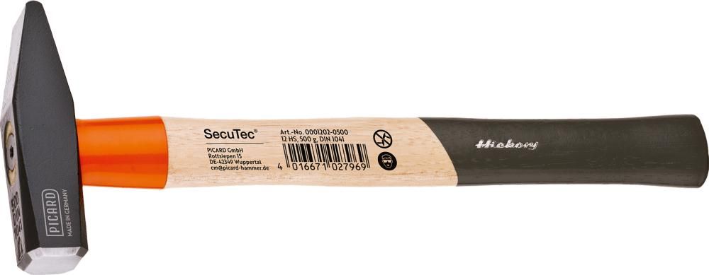 Schlosserhammer Secutec mit Hickorystiel 400g PICARD