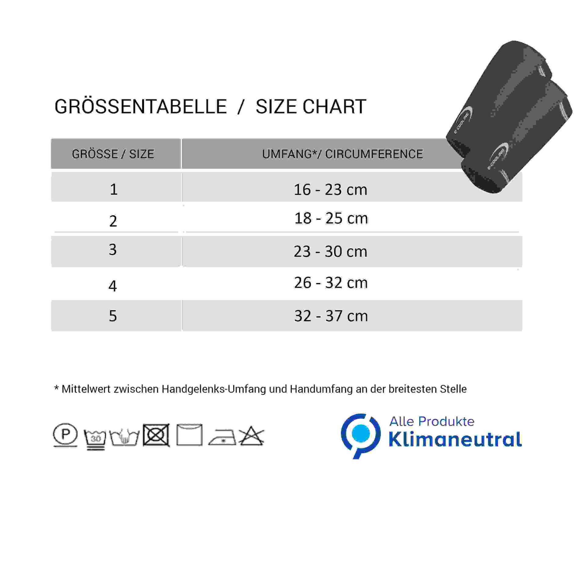 E.COOLINE PowerArmCooler SX3, 1 Paar - Armkühler, Armkühler, 1 Paar, schwarz, Gr. 1