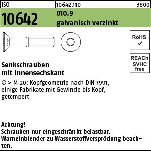 Senkschrauben m. Innensechskant