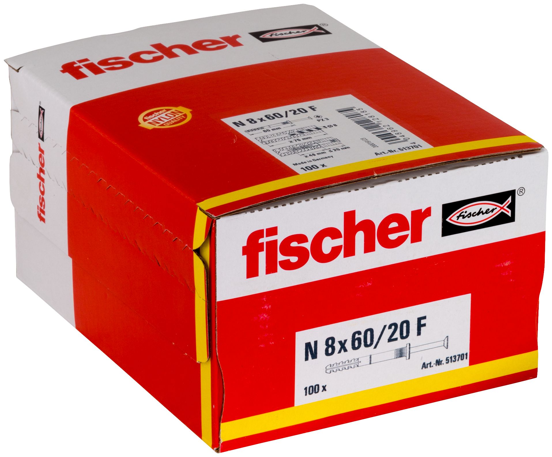 Nageldübel N 8x60/20 F (100)