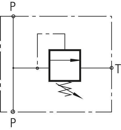 Druckbegrenzungsventil G 3/8", max. 50 bar, max. 30 l/min