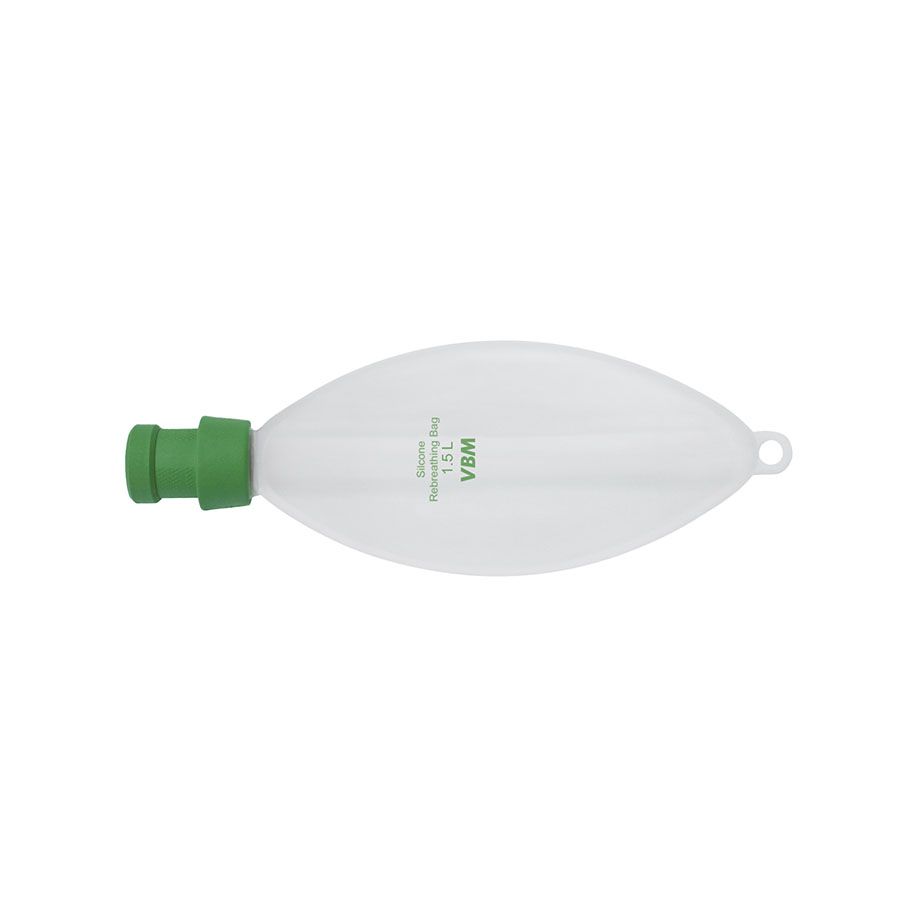 Atembeutel aus Silikon mit 22 mm Muffe1500 ml, Standard