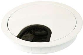 Kabeldurchlass D: 80mm weiss(RAL9016), Zamak