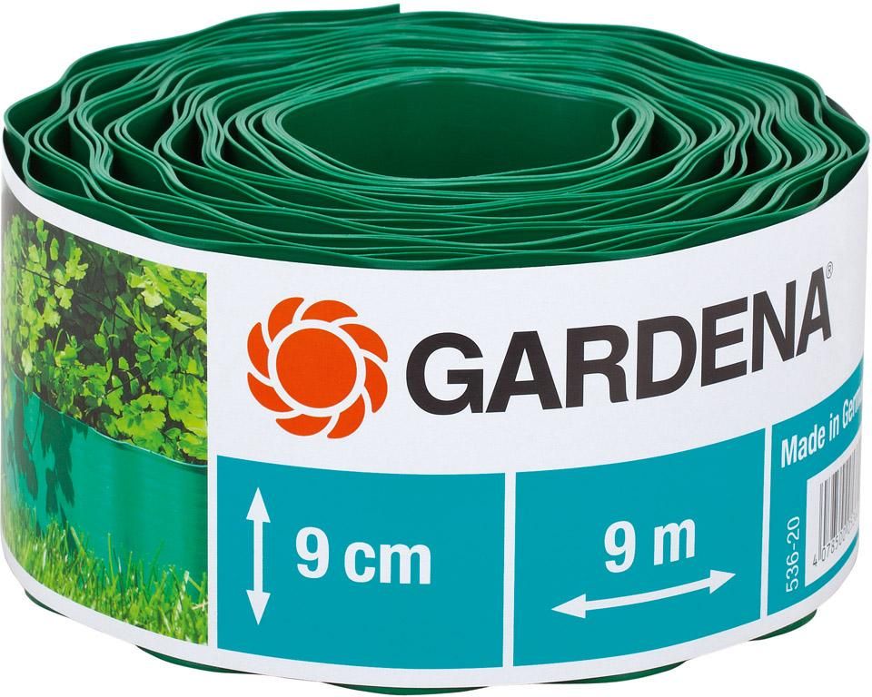 Raseneinfassung grün 9 cm hoch X 9 m lang Gardena