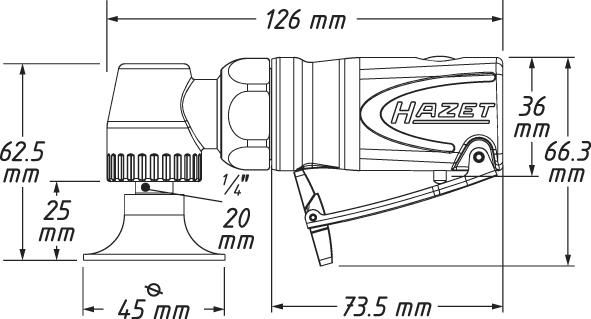 Mini-Tellerschleifer 9033M-11 HAZET