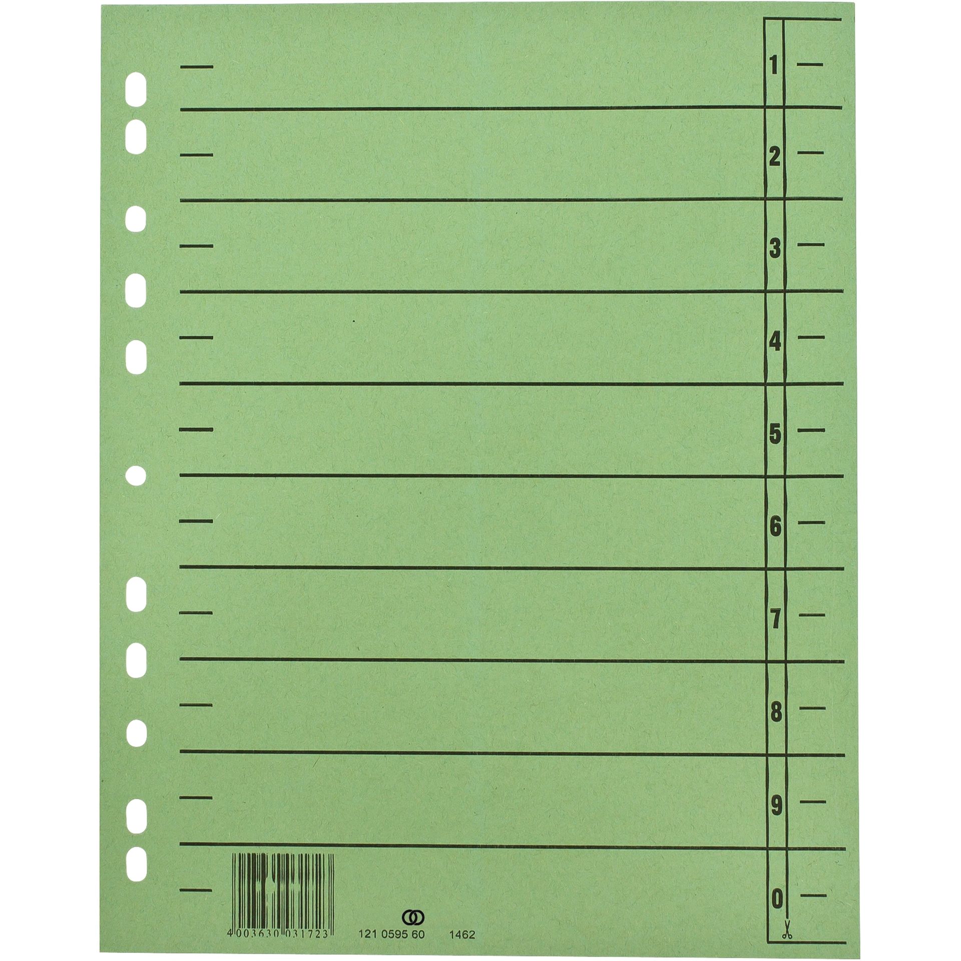Trennblatt oeco A4 230g Karton gn 100St.