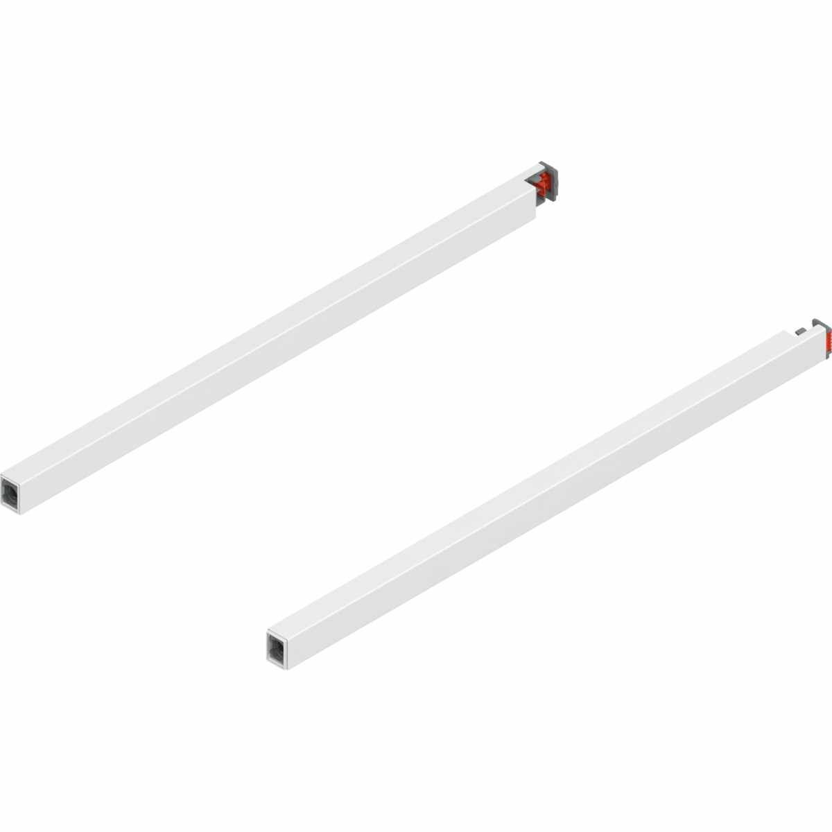 MERIVOBOX Längsreling, NL=400 mm, links/rechts, seidenweiß matt