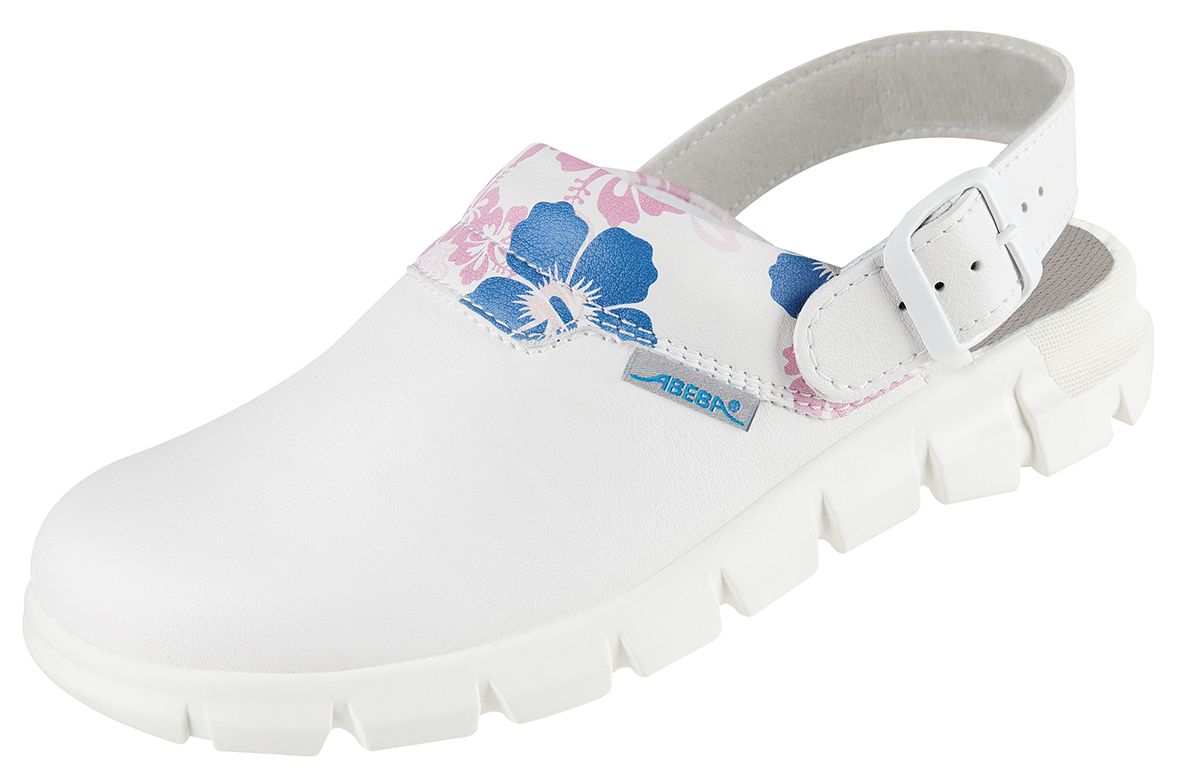 Berufsschuhe Dynamic Clog weiß mit Motiv Gr. 39