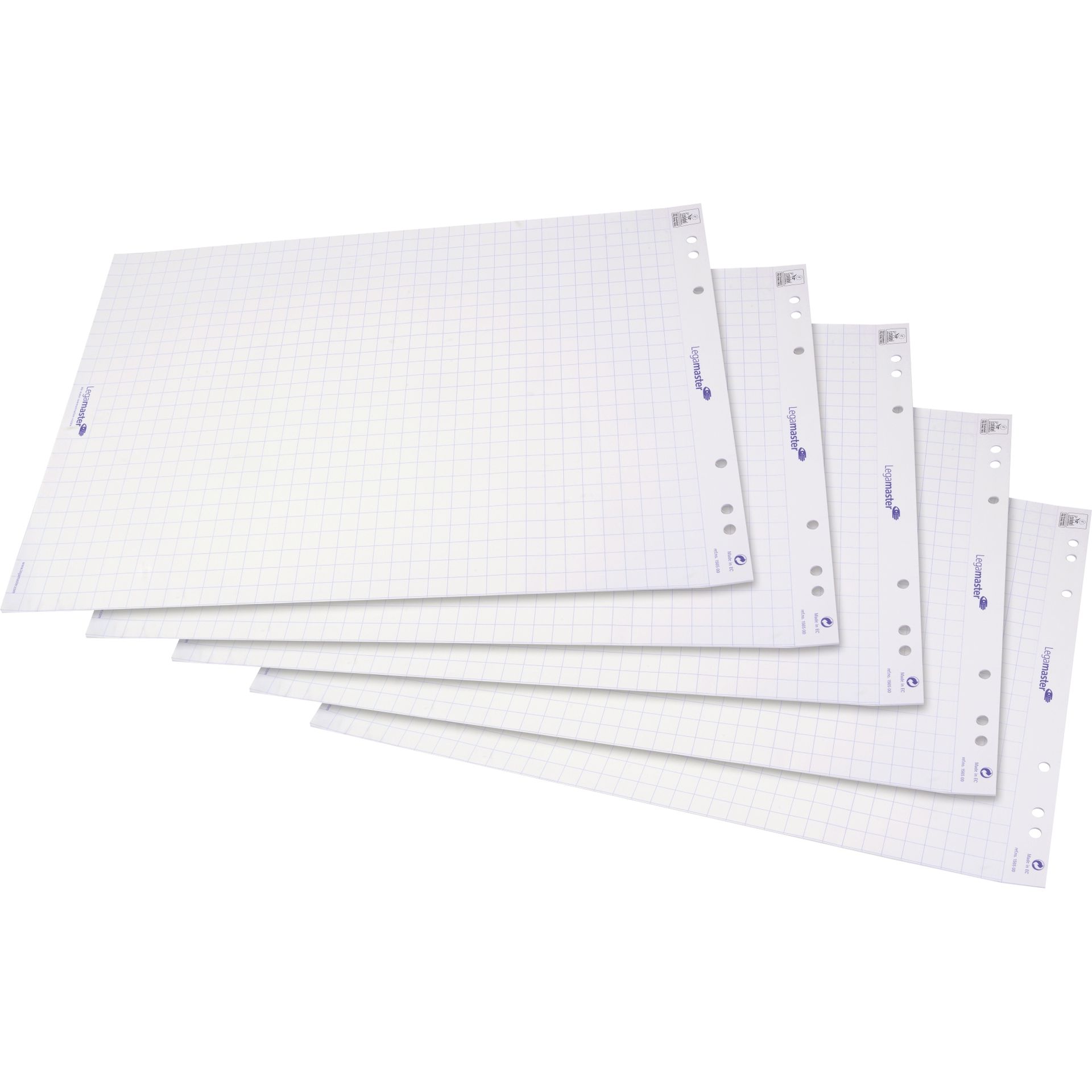 Flipchartpapier 98x65cm 20Bl. kariert 5 St./Pack.