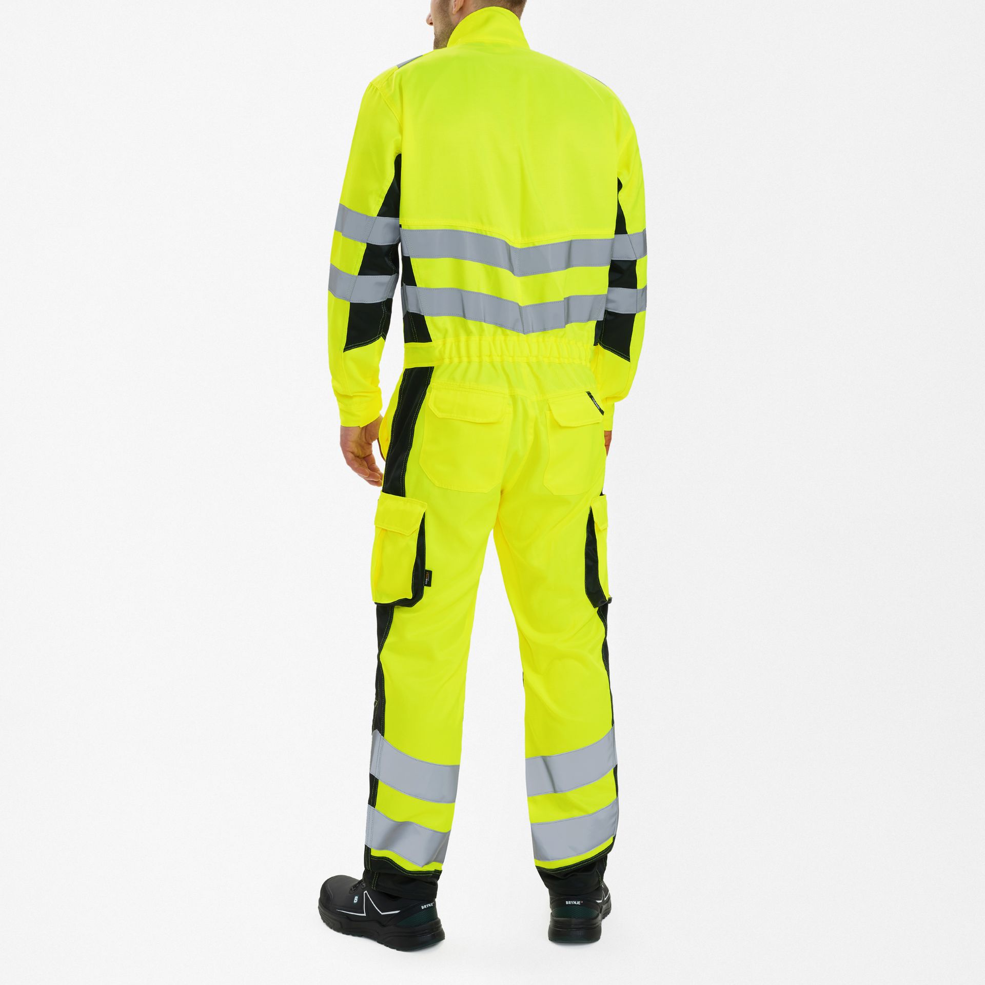 Safety Light Overall Gelb/Schwarz, Gr. 3XL