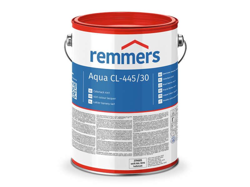 Aqua CL-445-Colorlack 4in1 reinweiß (RAL 9010) halbmatt 20 l