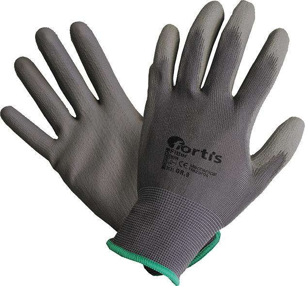Handschuh Fitter, PU/Nylon,grau, Gr.7 FORTIS