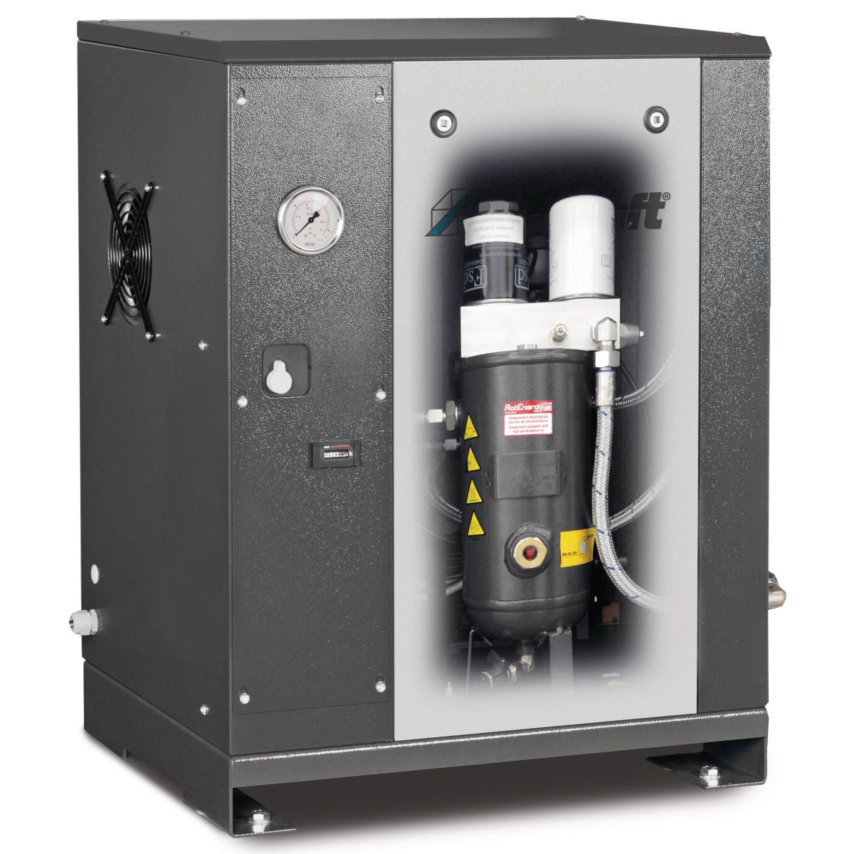 Schraubenkompressor mit Rippenbandriemenantrieb (Bodeninstallation) Aircraft A-MICRO SE 4.0-10