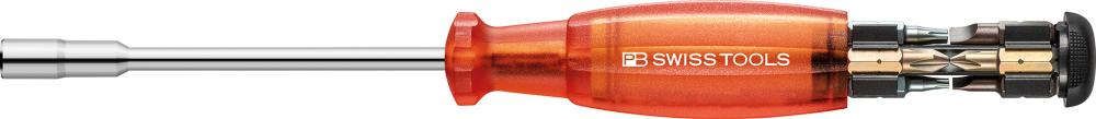 Magazin-Bithalter lang 8-teilig Schlitz, PH, TX PB Swiss Tools