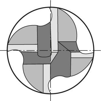 Schruppfräser VHM Typ HR 12,0mm lang Z4 TiAlN HB 25Grad Werksnorm FORMAT