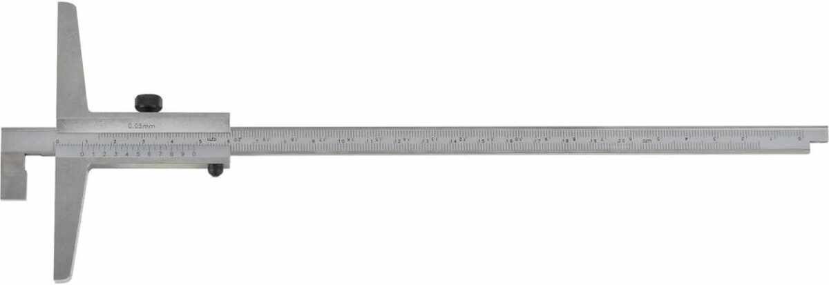 Tiefenmessschieber mit abgesetzter Messstange 200 mm 1/50 FORTIS