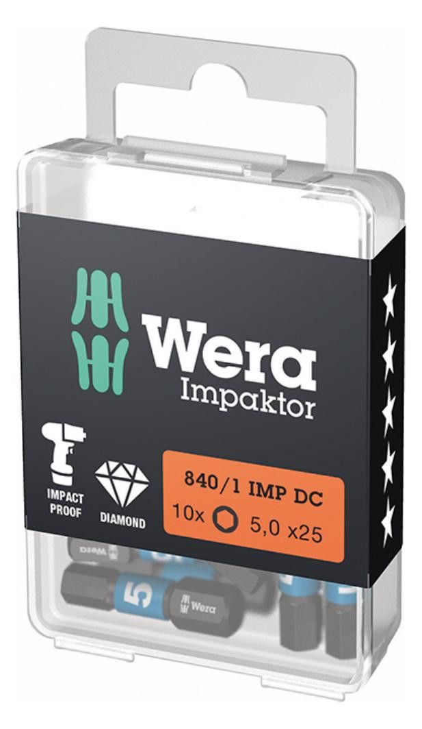 WERA 1/4"-6-kantbits, DIN3126C6,3