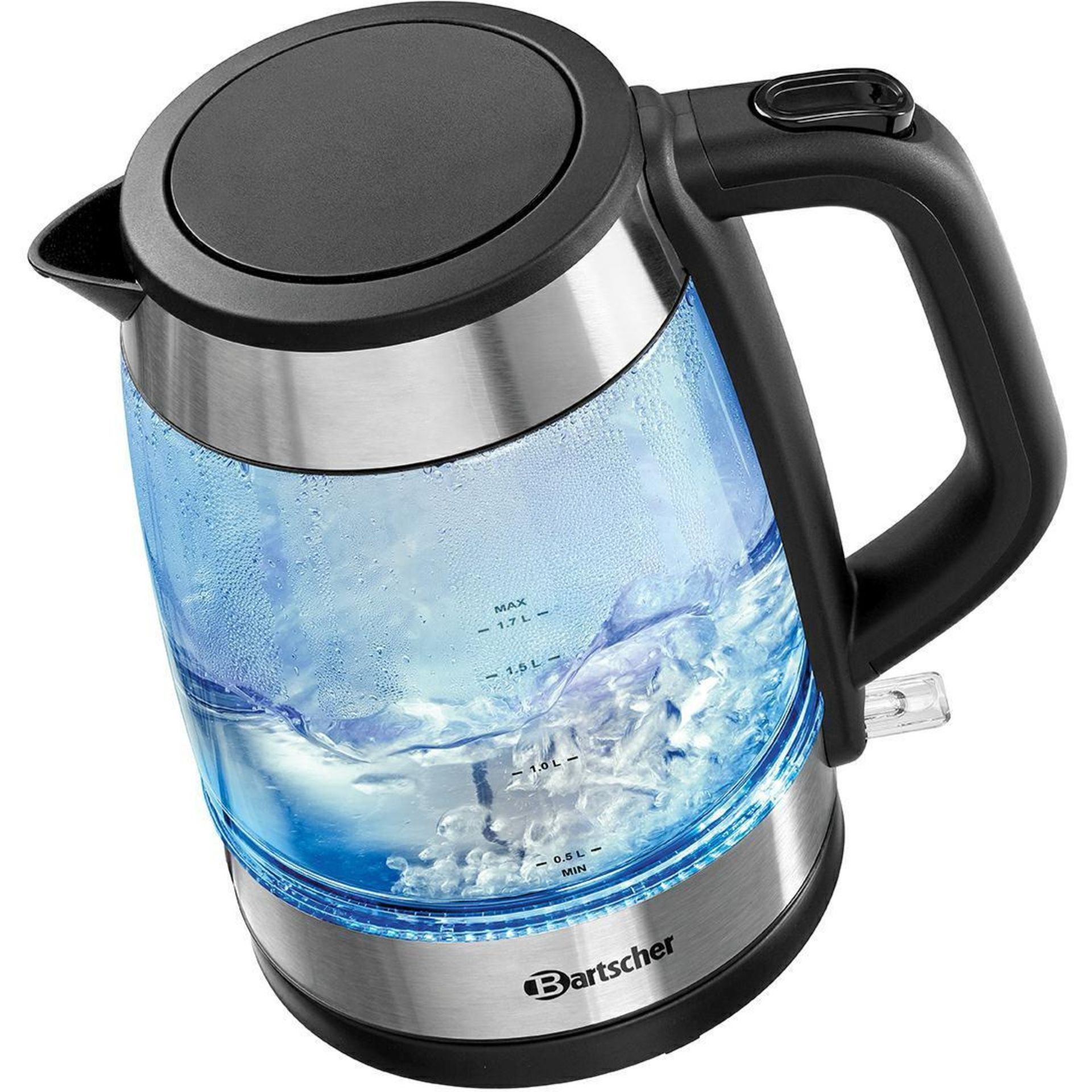 Wasserkocher 1,7L Glas
