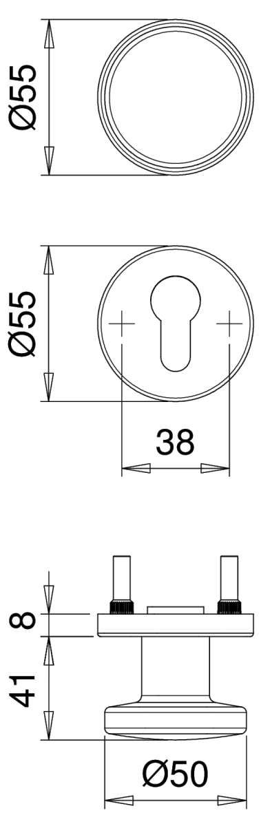 Alu-FS-Wechsel-Garnitur, DIN 18273